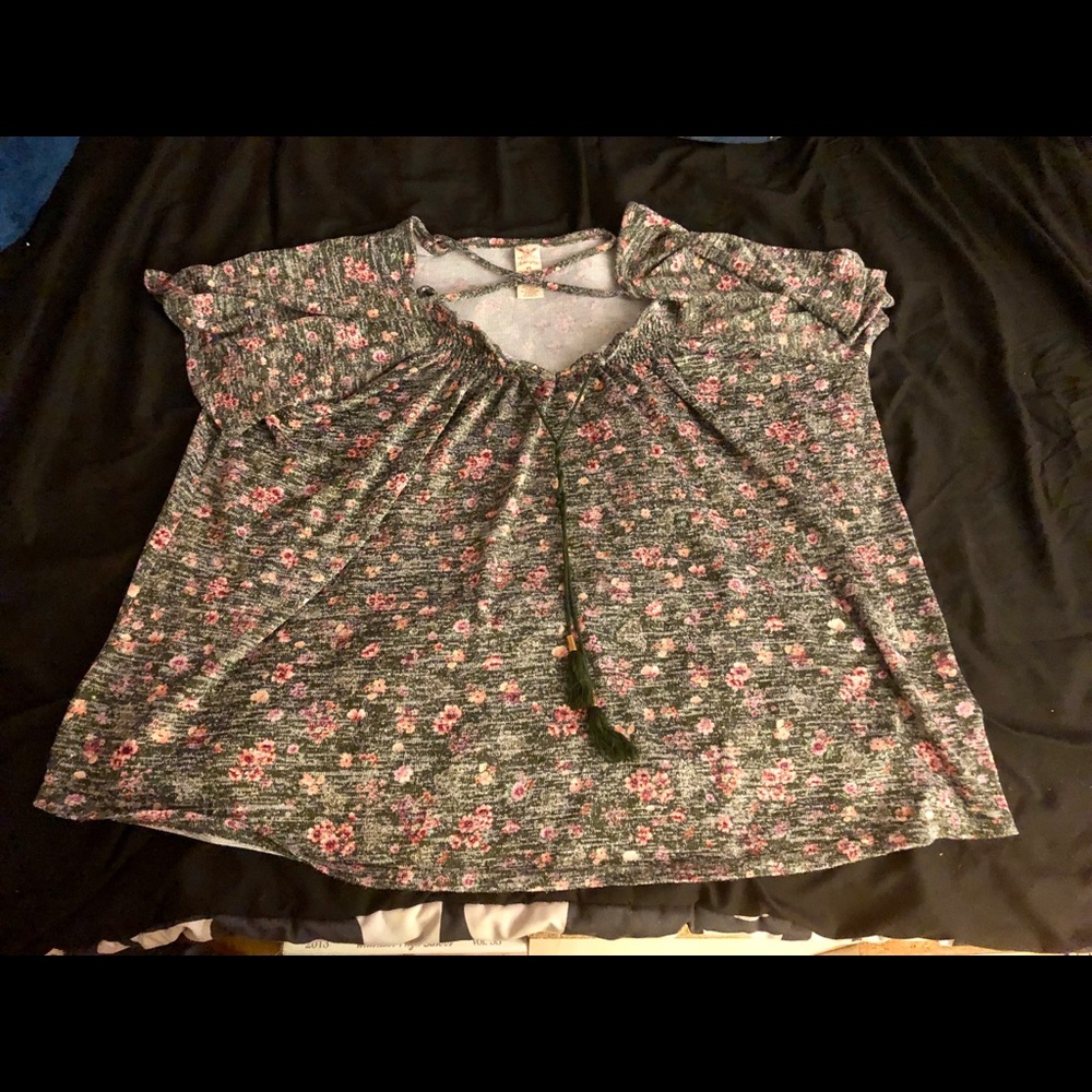 Faded Glory Floral Shirt